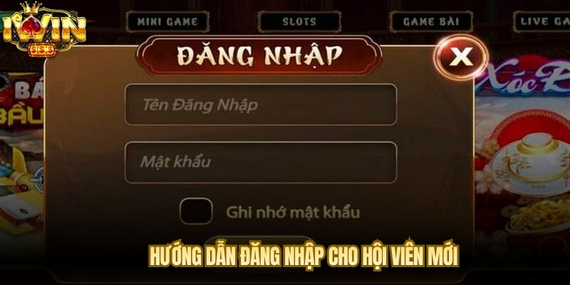 Hướng dẫn đăng nhập cho hội viên mới